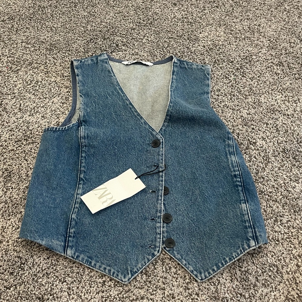 NWT Zara Denim Vest